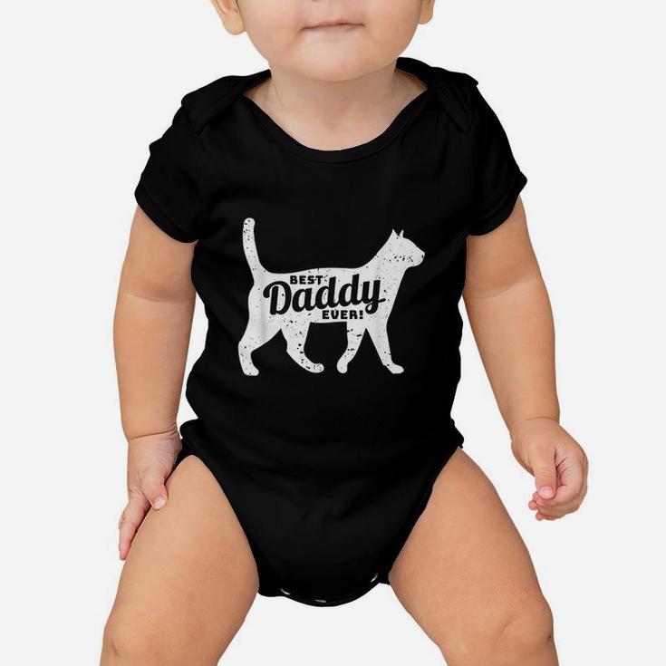 Cat Daddy Dad Pet Lover Fathers Day Gift Men Baby Onesie
