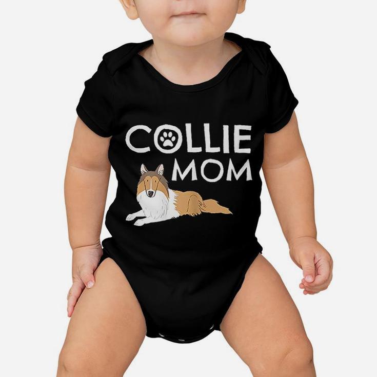 Collie Mom Cute Dog Puppy Pet Animal Lover Baby Onesie