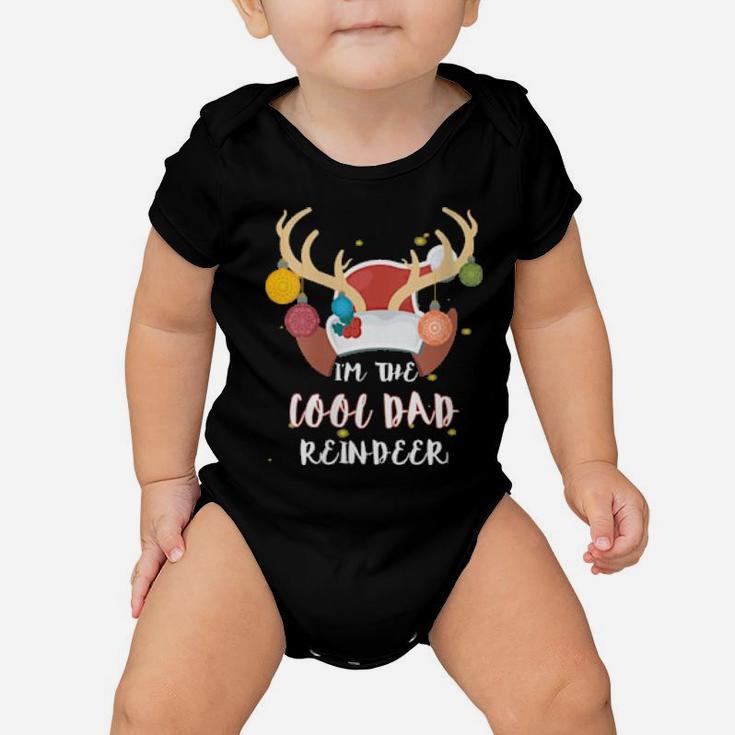 Cool Dad Reindeer Group Matching Family Costume Xmas Baby Onesie