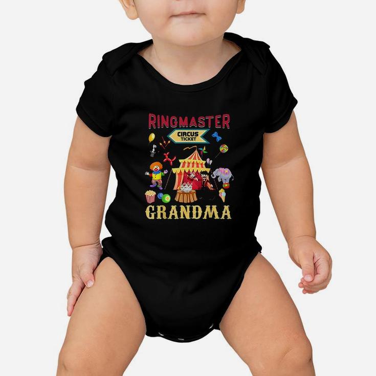 Cute Ringmaster Grandma Circus Carnival Theme Party Baby Onesie