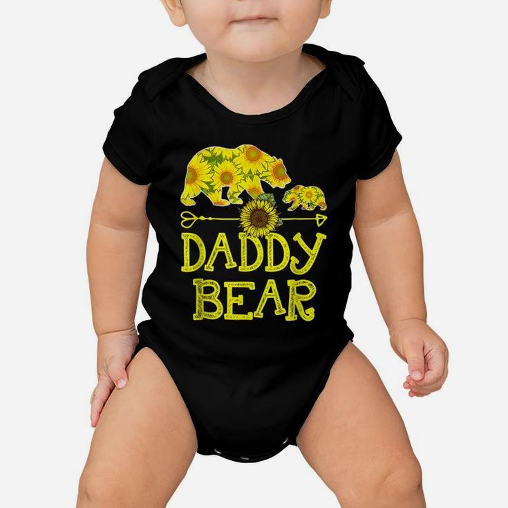 Daddy Bear Sunflower Funny Mother Father Gift T-Sh Baby Onesie