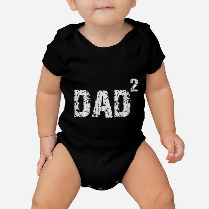 Fathers Day Dad Of 2 Kids Baby Onesie