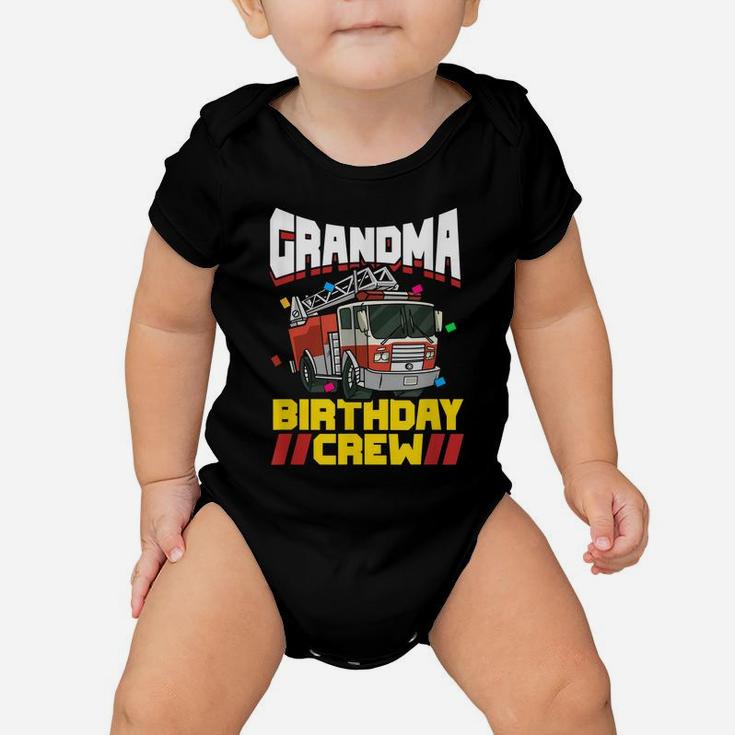 Fire Truck Firefighter Party Grandma Birthday Crew Baby Onesie