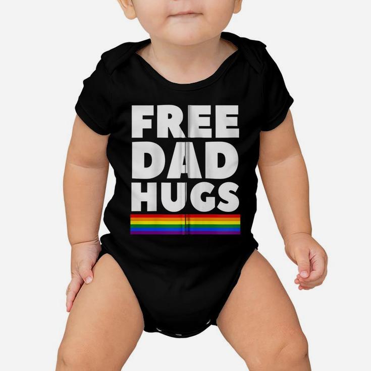 Free Dad Hugs Funny Lgbt Support Father Daddy Pride Gift Zip Hoodie Baby Onesie
