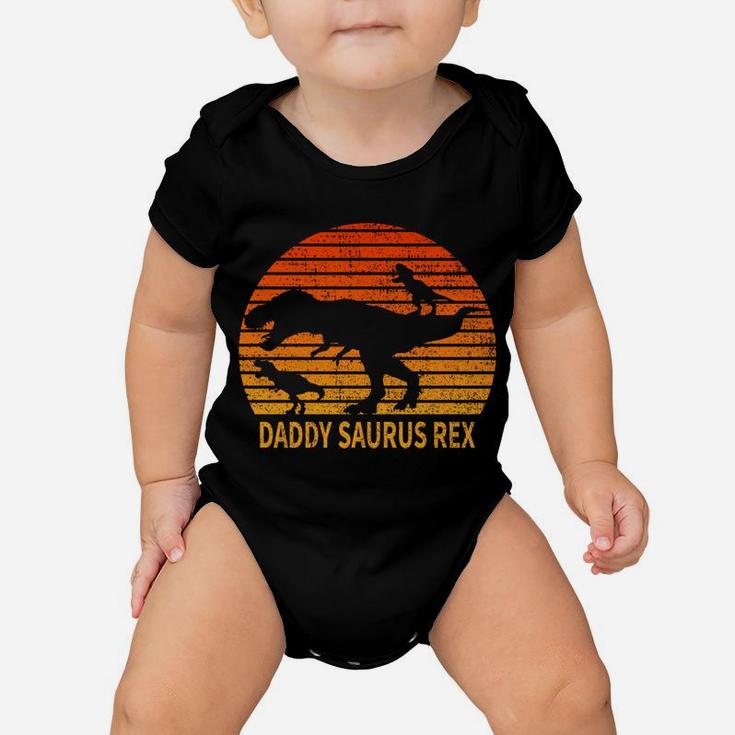 Funny Daddy Saurus Rex Dad Father Retro Vintage Sweatshirt Baby Onesie