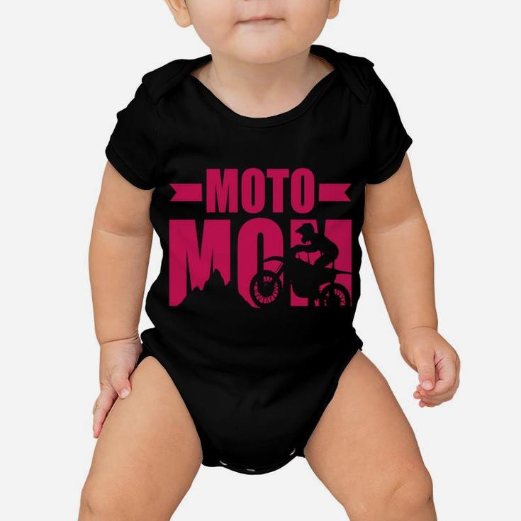 Funny Dirt Bike Motocross Supercross - Moto Mom Sweatshirt Baby Onesie
