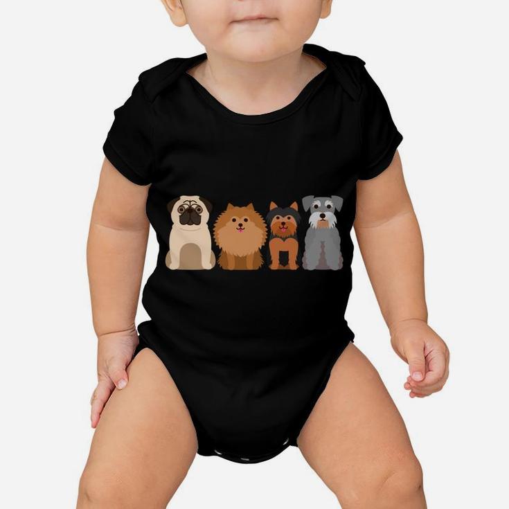 Funny Dog Mom Dogs Before Dudes Baby Onesie