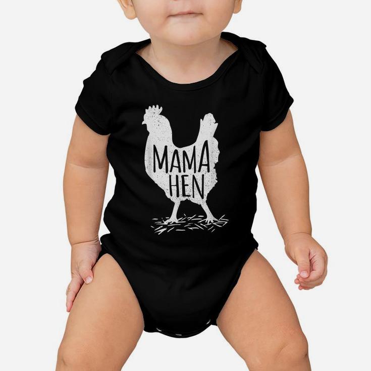Funny Mother's Day Mama Hen Chicken Gift Mom Farm Shirt Baby Onesie