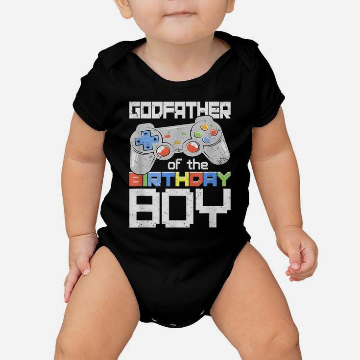 Godfather Of The Birthday Boy Matching Video Game Birthday Baby Onesie