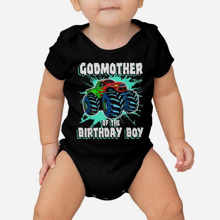 Godmother Of The Birthday Boy Monster Truck Birthday Party Baby Onesie