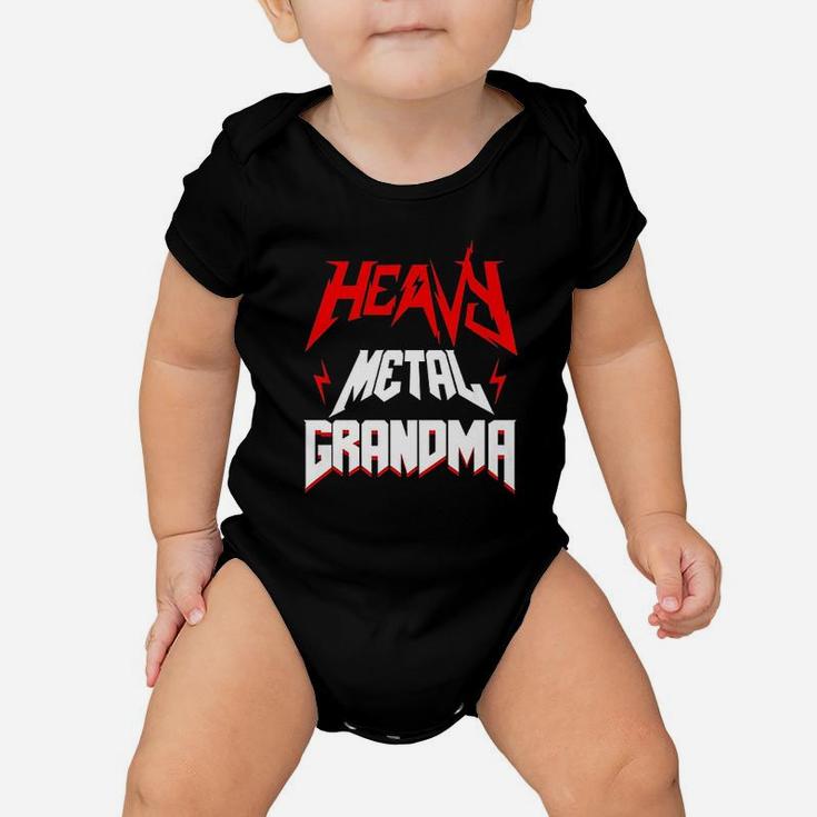 Grandma Heavy Metal Music Fan Death Metal Funny Baby Onesie