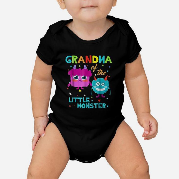 Grandma Of The Little Monster Baby Onesie
