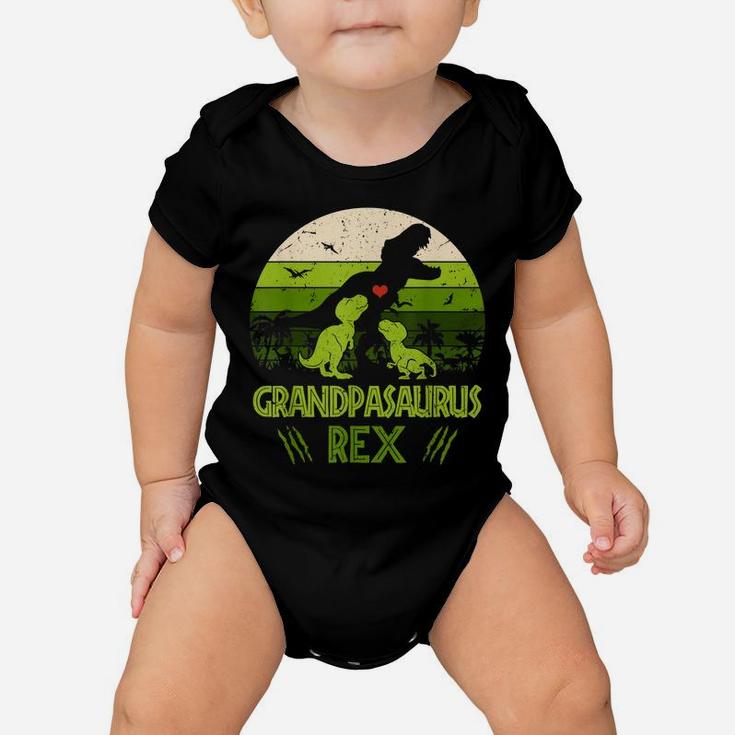 Grandpasaurus Rex 2 Kids Sunset Tshirt For Fathers Day Gift Baby Onesie