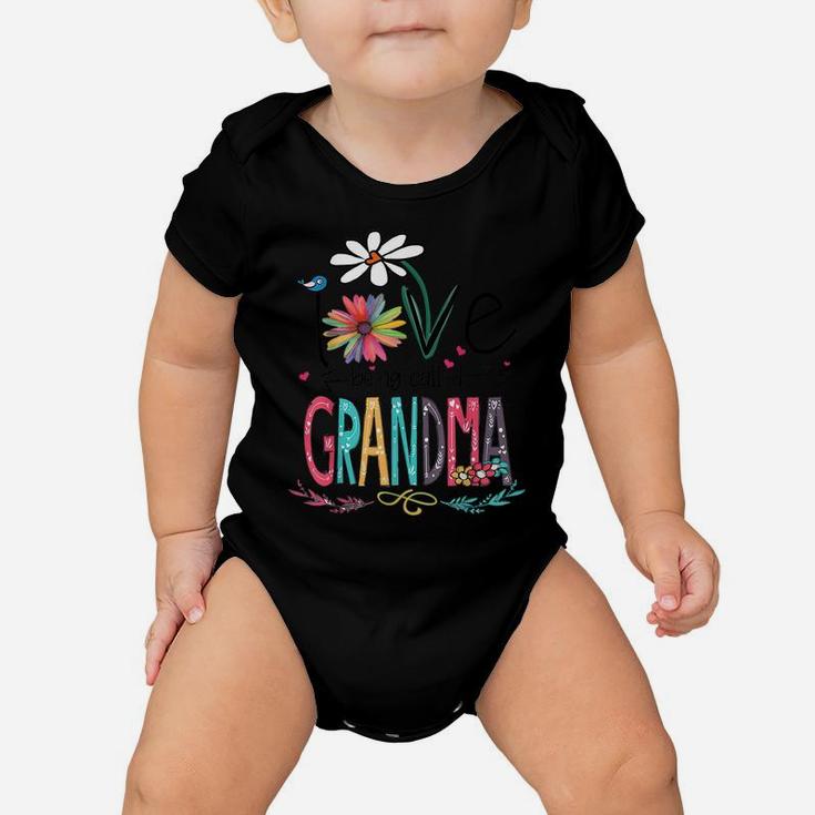 I Love Being Called Grandma Mimi Nana Gigi Lover Baby Onesie