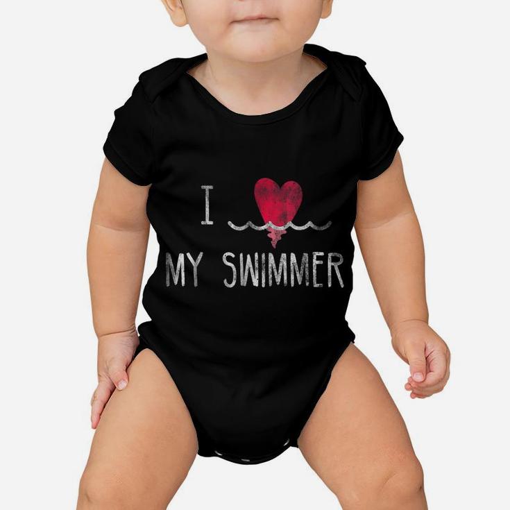 I Love My Swimmer T-Shirt Swimming Swim Mom Baby Onesie
