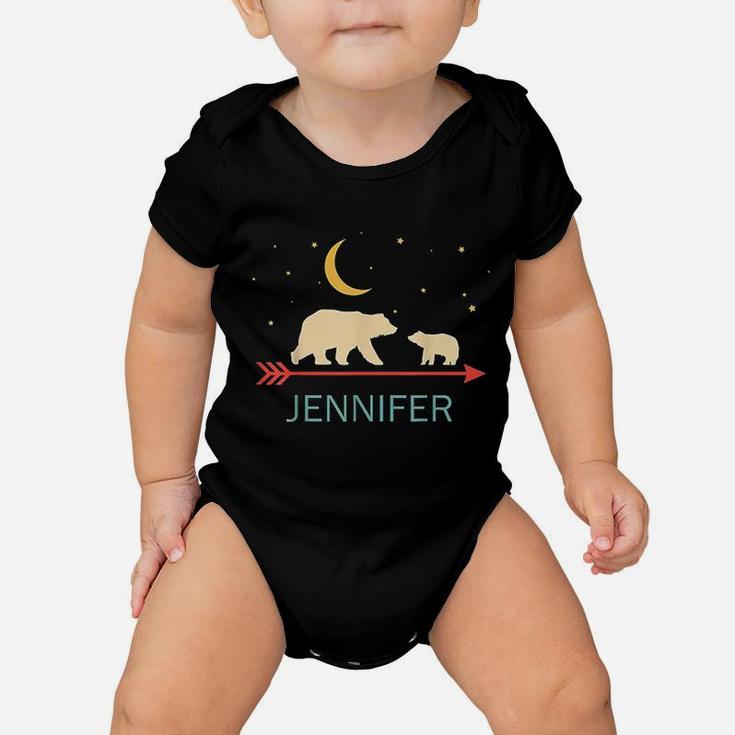 Jennifer Name Gift Personalized Mama Bear Baby Onesie