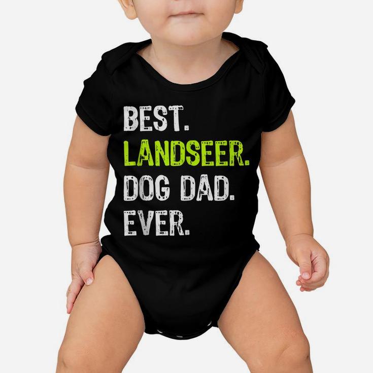 Landseer Dog Dad Fathers Day Dog Lovers Baby Onesie