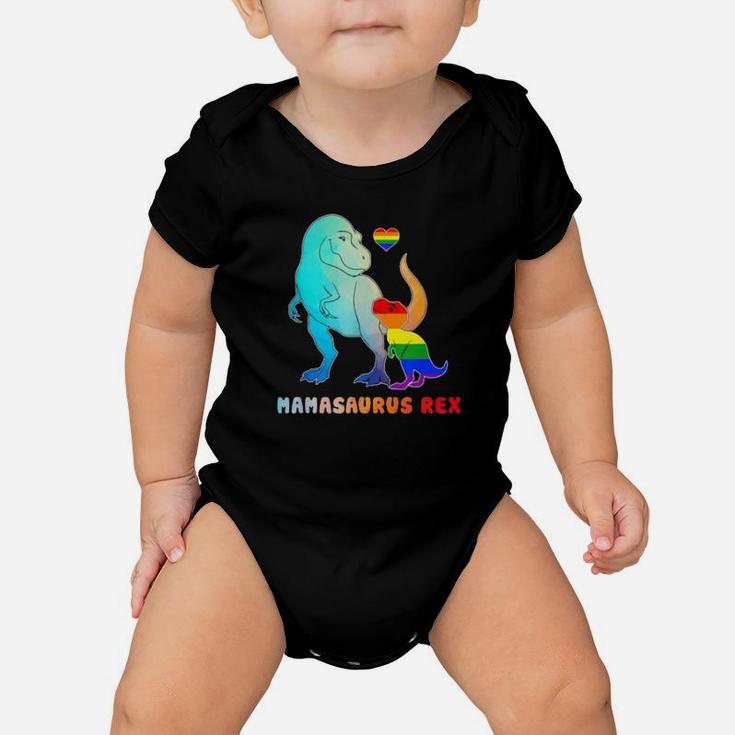 Lgbt Mamasaurus Rex Mom Mother Rainbow Pride Baby Onesie