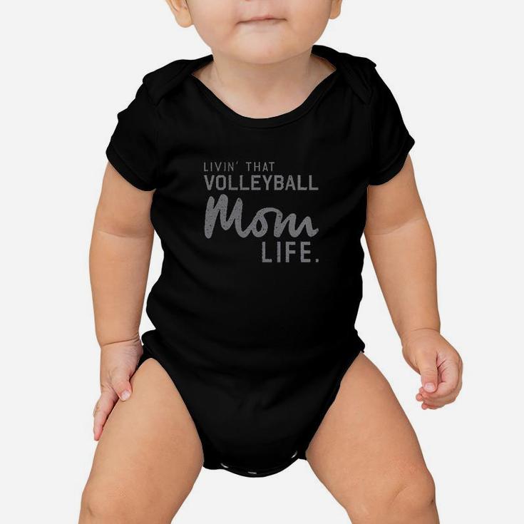 Living That Volleyball Mom Life Baby Onesie
