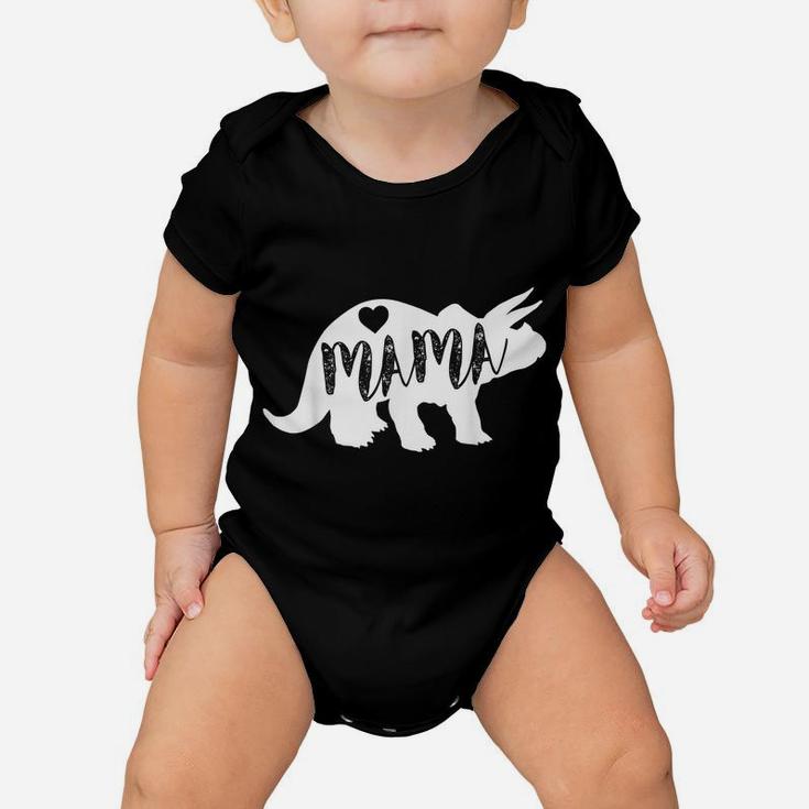 Mama Triceratops Dinosaur  Funny Gift For Mother Day Baby Onesie