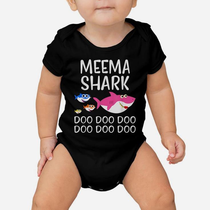 Meema Shark Shirt Funny Mothers Day Gift For Womens Mom Baby Onesie