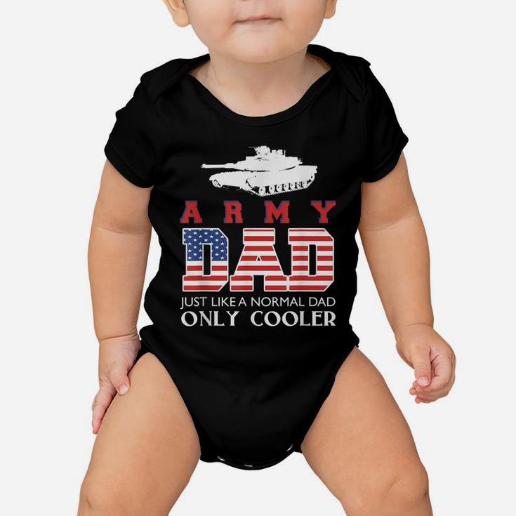 Mens Army Dad T Shirt - Stars And Stripes Veteran Design Baby Onesie
