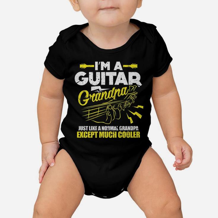 Mens Bass Guitar Guitarist Grandfather Funny I'm A Guitar Grandpa Baby Onesie