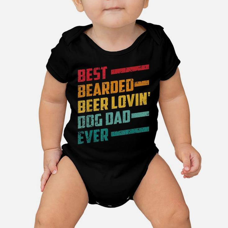 Mens Best Bearded Beer Lovin Dog Dad Shirt Pet Lover Owner Baby Onesie