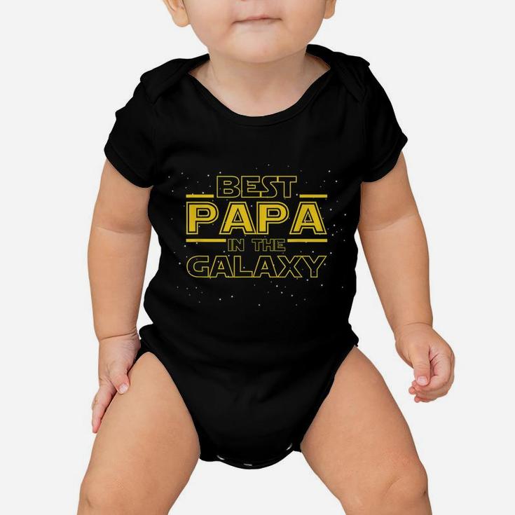 Mens Best Papa Galaxy Shirt Birthday Father's Day Gift For Papa Baby Onesie