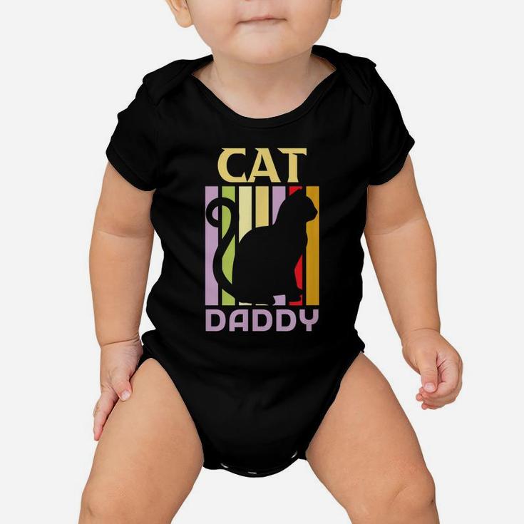 Mens Cat Daddy Shirt For Men, Cat T-Shirts Funny For Cat Lovers Baby Onesie