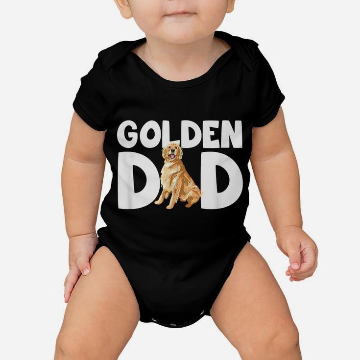 Mens Funny Golden Lover I Love My Golden Retriever Dad Pet Owner Baby Onesie