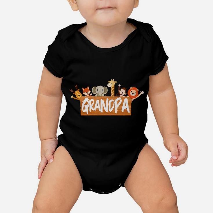 Mens Grandpa Zoo Birthday Shirt Family Costume Party Theme Baby Onesie
