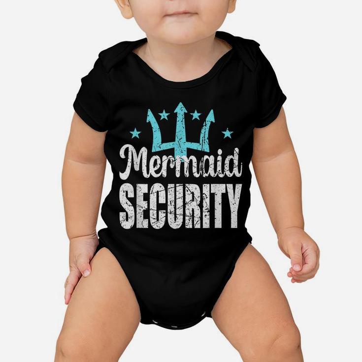 Mermaid Security Merdad Mermen Mermaid Birthday Theme Baby Onesie