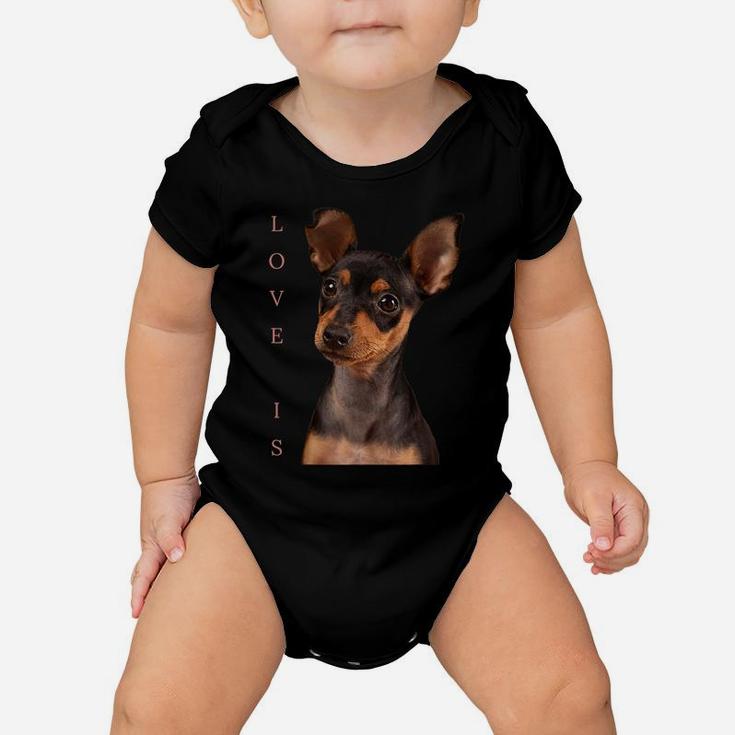 Miniature Pinscher Shirt Dog Mom Dad Tshirt Love Puppy Pet Baby Onesie