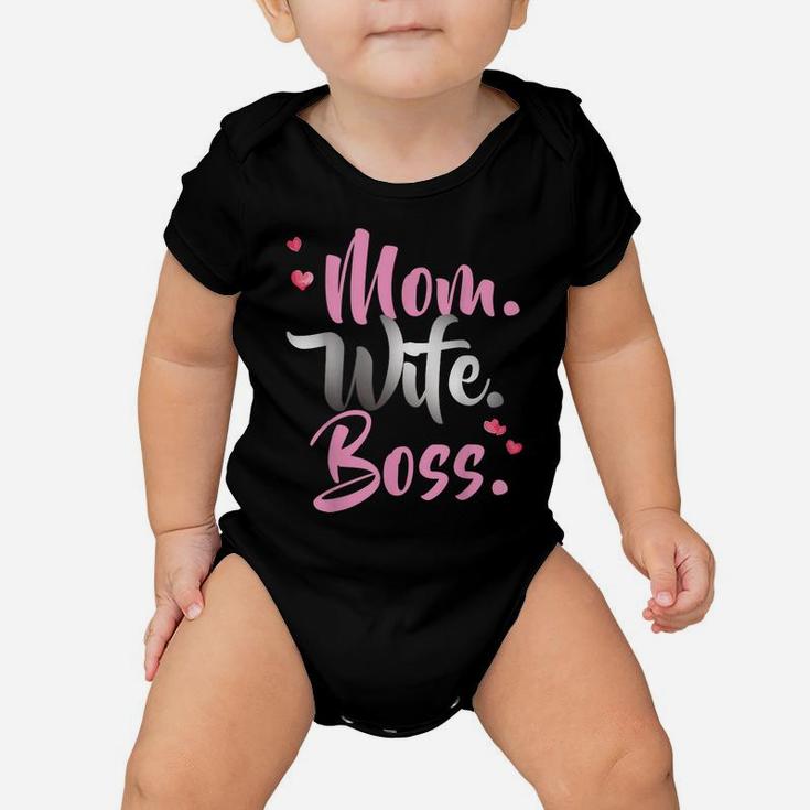 Mom Wife Boss Mother's Day T Shirt Gift For Best Moms Baby Onesie