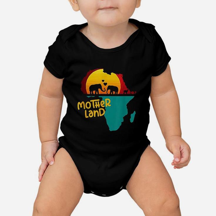 Mother Land Love Elephant Baby Onesie
