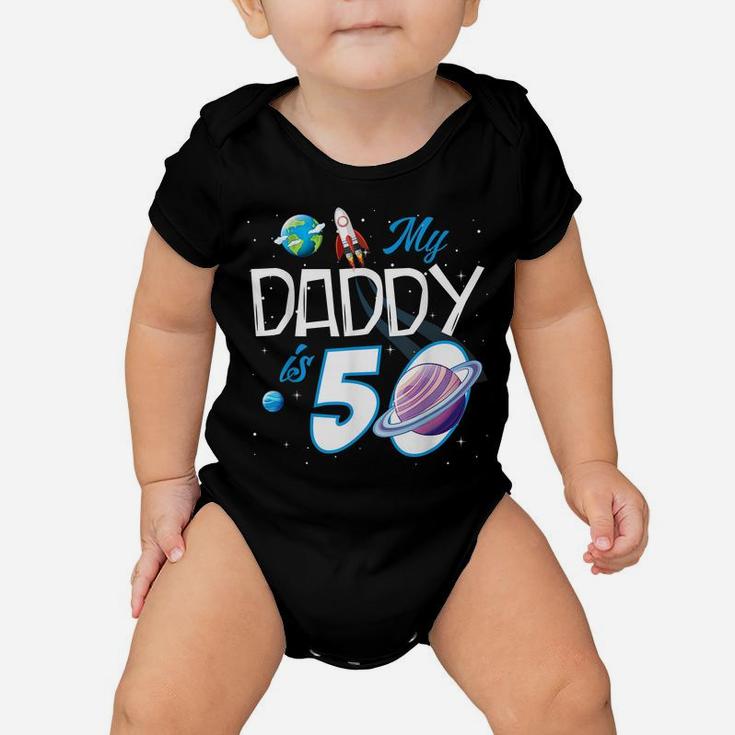 My Dad Is 50 Years Funny Daddy Father 50Th Years Birthday Baby Onesie