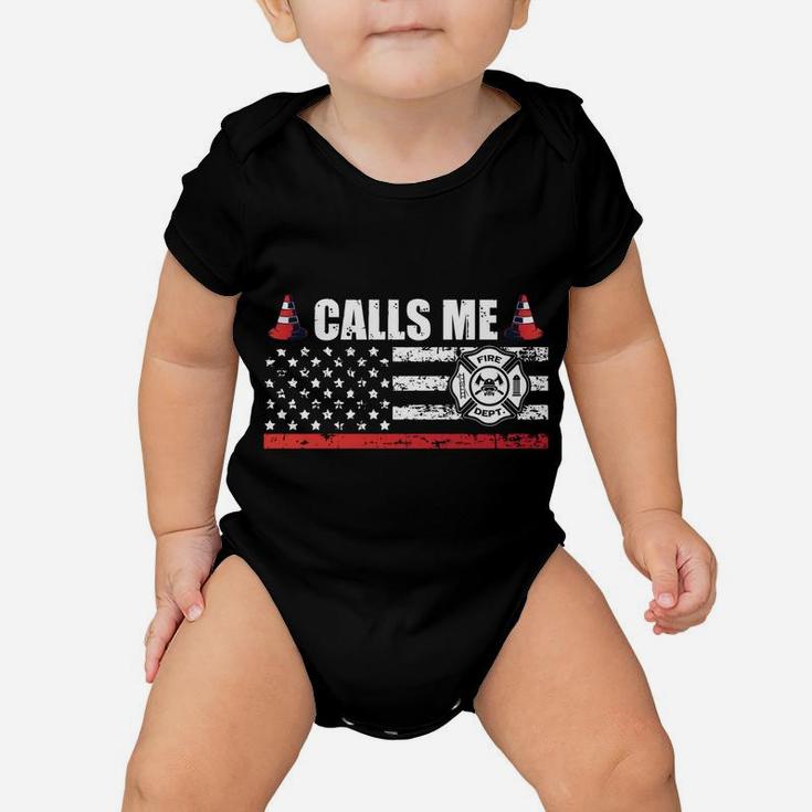My Favorite Firefighter Calls Me Mom For A Firefigter Mom Baby Onesie