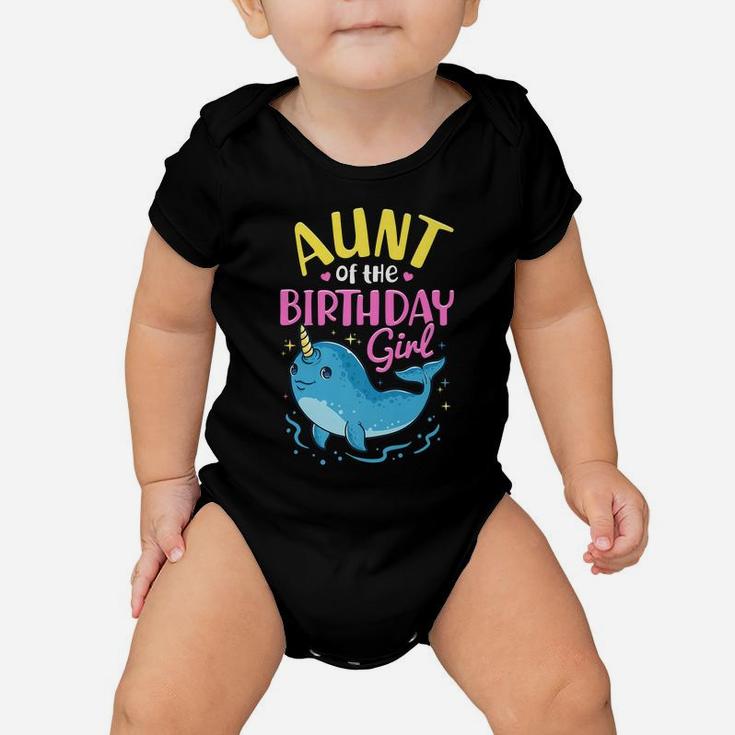 Narwhal Birthday Girl Party Family Matching Costume Aunt Baby Onesie