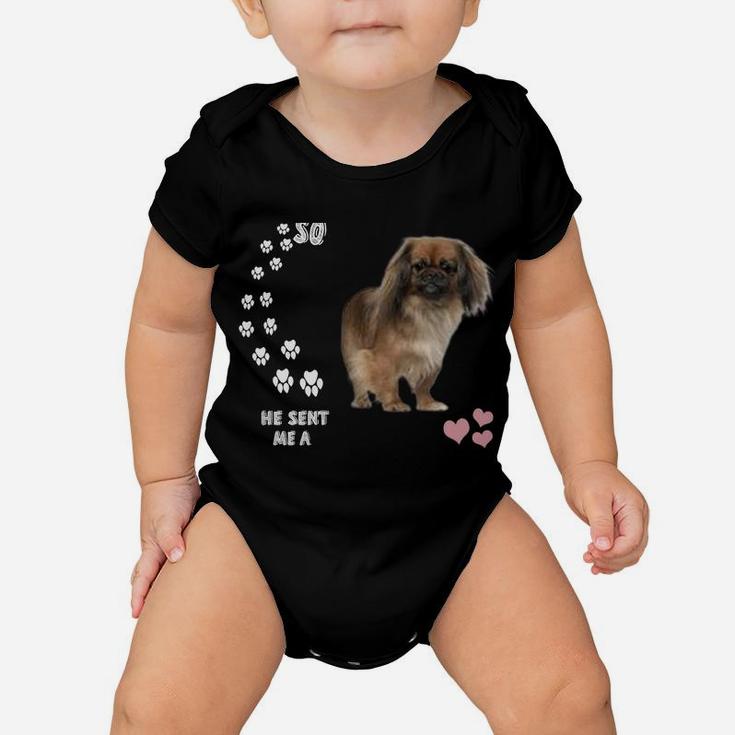 Peke Dog Quote Mom, Pekinese Dad Costume, Cute Pekingese Sweatshirt Baby Onesie