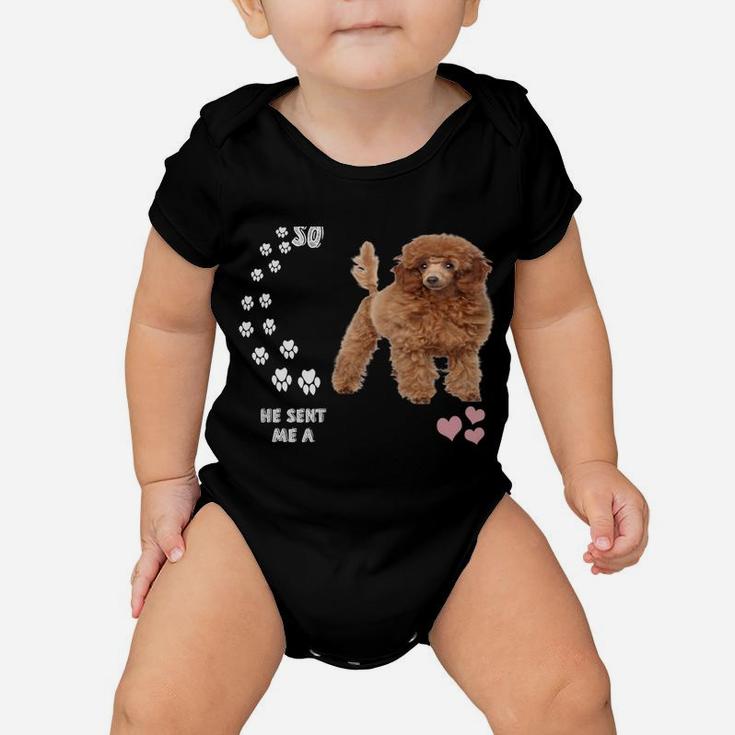 Poodle Dog Quote Mom Dad Lover Costume, Cute Red Toy Poodle Baby Onesie