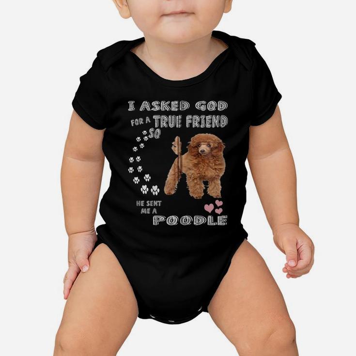 Poodle Dog Quote Mom Dad Lover Costume, Cute Red Toy Poodle Zip Hoodie Baby Onesie