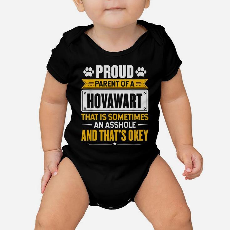 Proud Parent Of A Hovawart Funny Dog Owner Mom & Dad Baby Onesie