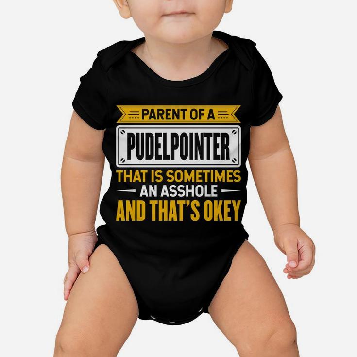 Proud Parent Of A Pudelpointer Funny Dog Owner Mom & Dad Baby Onesie
