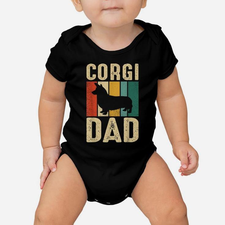 Retro Corgi Dad Dog Owner Pet Lover Welsh Corgi Father Baby Onesie