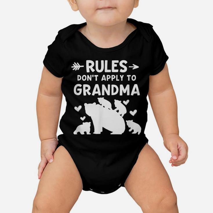 Rules Don't Apply To Grandma Grandmother Gifts Baby Onesie