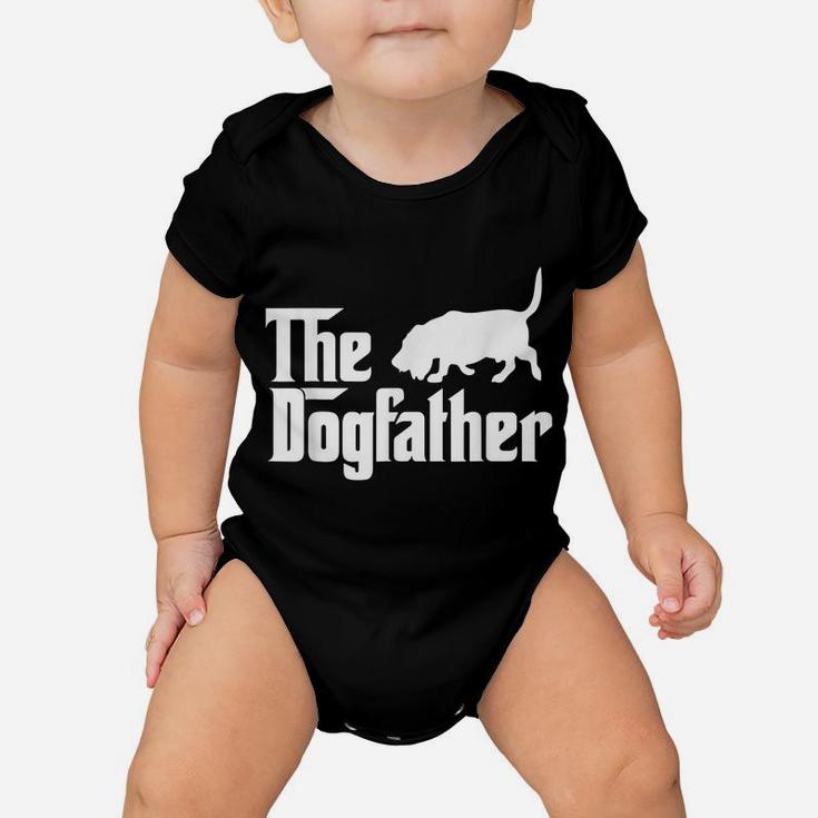 The Dogfather Basset Hound Dog Father Dad Gift Baby Onesie