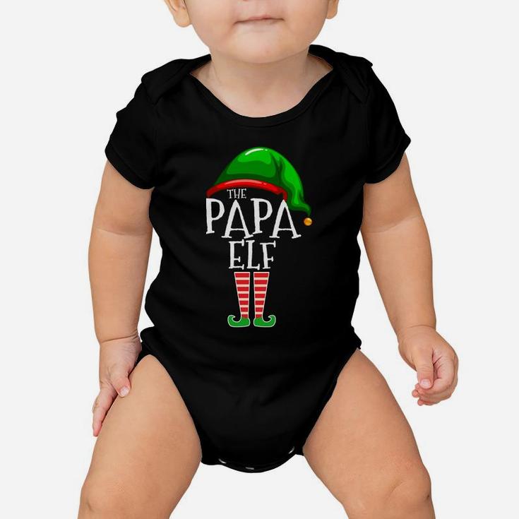 The Papa Elf Family Matching Group Christmas Gift Grandpa Sweatshirt Baby Onesie