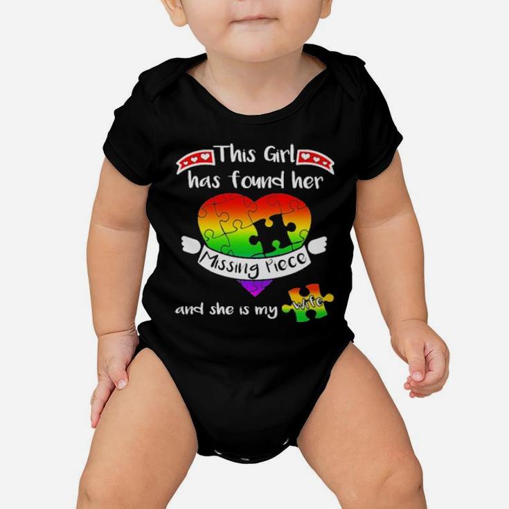 This Girl Has Found Her Missing Piece Autism Baby Onesie