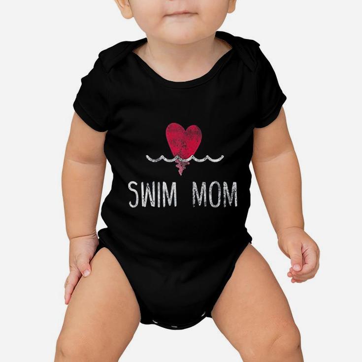 Vintage Swim Mom Baby Onesie